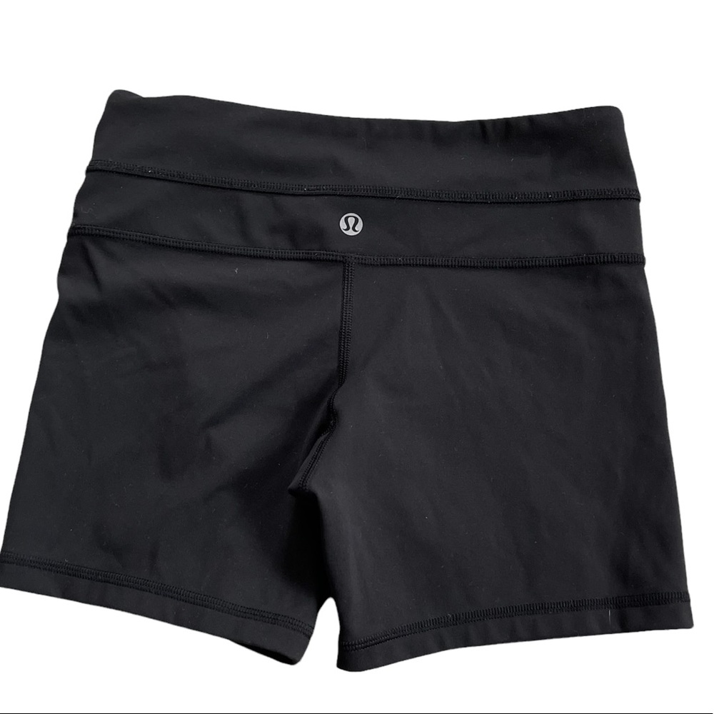 Lululemon Black spandex short size 4